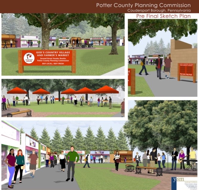 God's Country Village design mockup