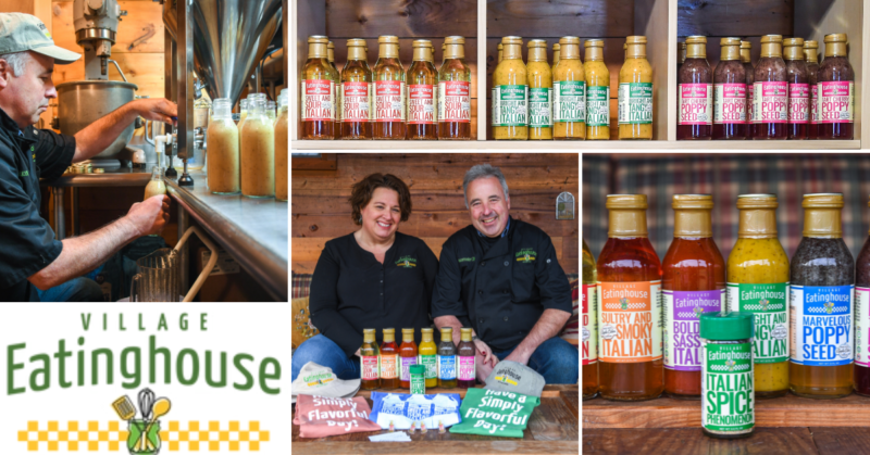 Collage of images from the Village Eatinghouse.